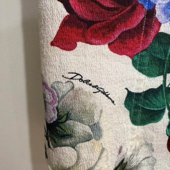 Dolce & Gabbana Peony Floral Print Mini Dress – Size 42 - Picture 9 of 9